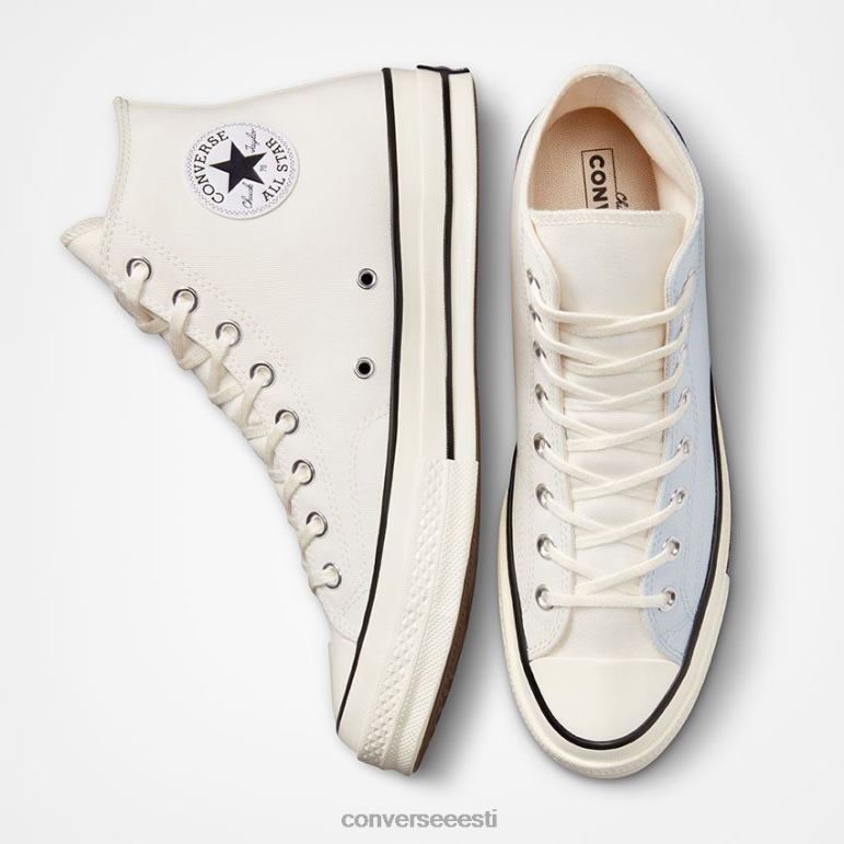Converse chuck 70 meremiili kolmeplokiga kõrge ülaosa naised F0Z8P128 jalatsid kummitatud/vintage valge/egret