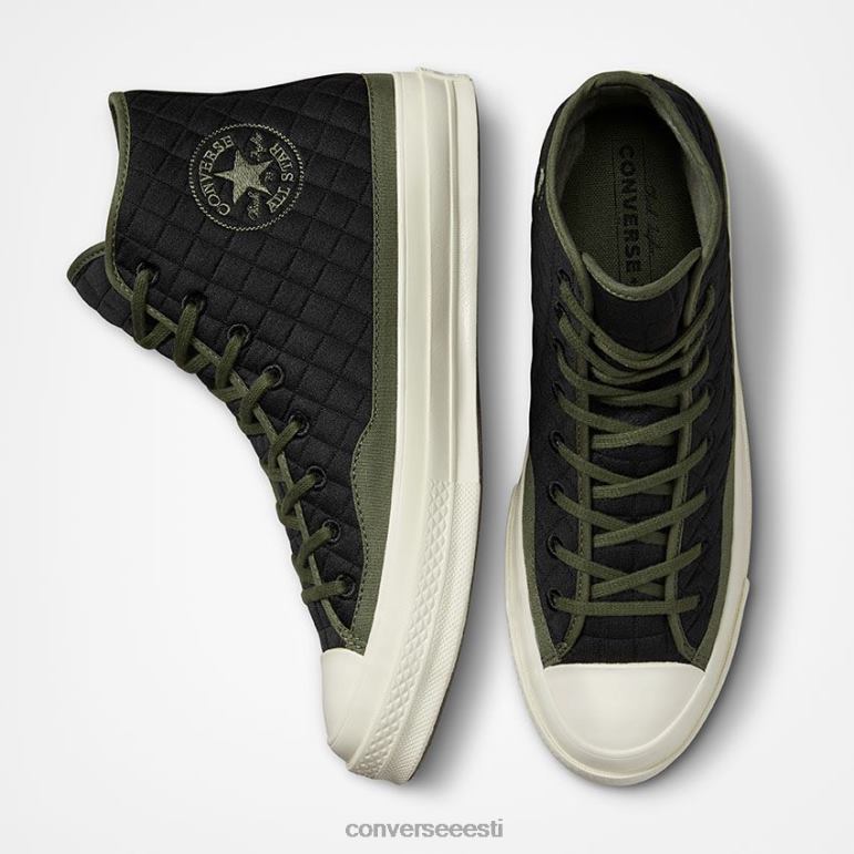Converse chuck 70 tepitud kõrge topp naised F0Z8P185 jalatsid must/utiliit/haigur