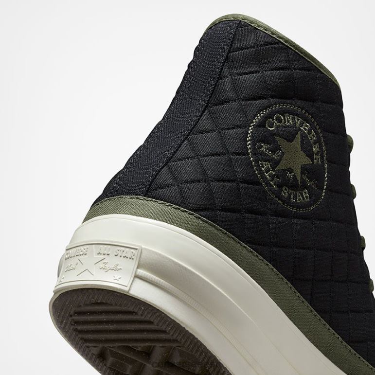 Converse chuck 70 tepitud kõrge topp naised F0Z8P185 jalatsid must/utiliit/haigur