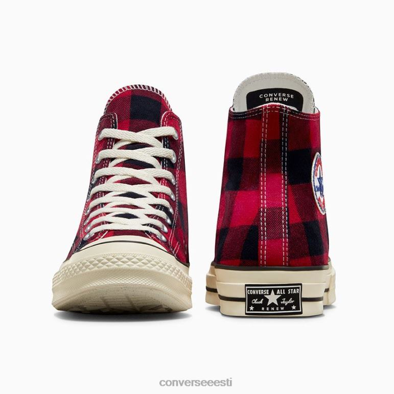 Converse chuck 70 upcycled kõrge top naised F0Z8P93 jalatsid punane/must/põline