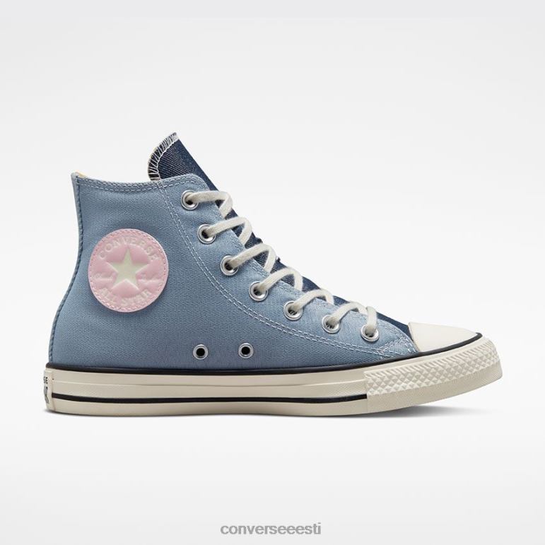Converse chuck taylor all star denim kõrge topp naised F0Z8P146 jalatsid ookeani taganemine / merevägi / päikesetõusu roosa