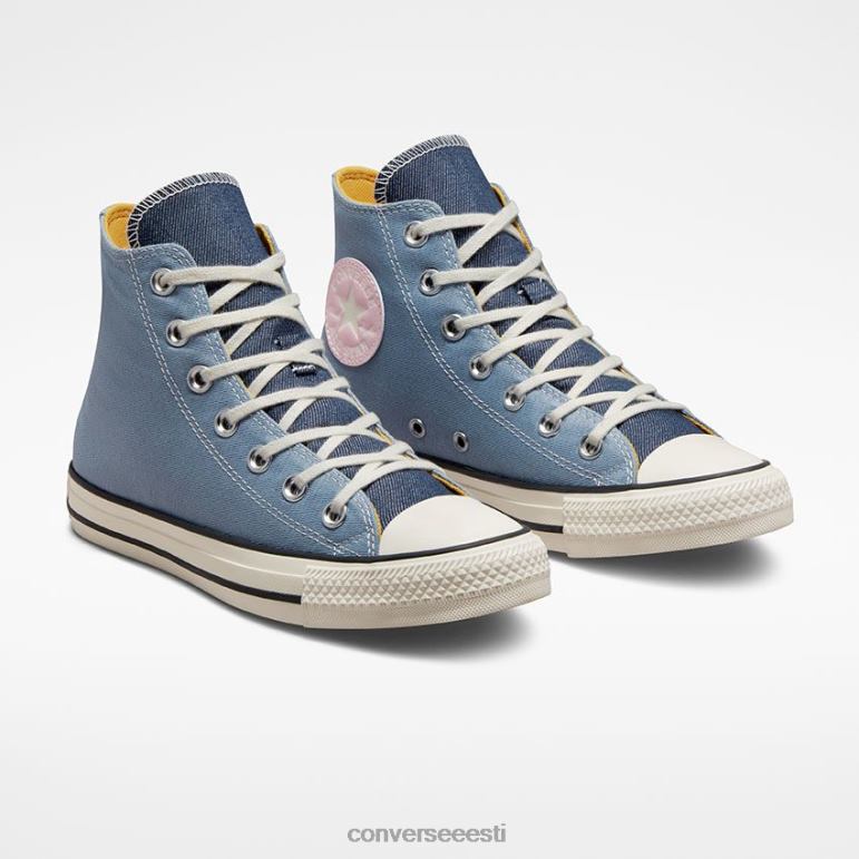 Converse chuck taylor all star denim kõrge topp naised F0Z8P146 jalatsid ookeani taganemine / merevägi / päikesetõusu roosa