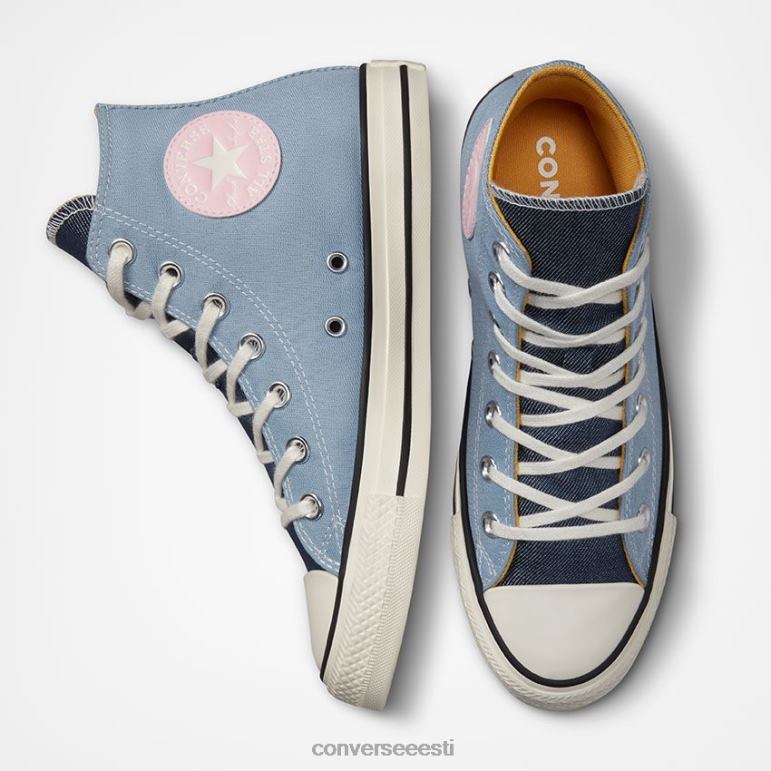 Converse chuck taylor all star denim kõrge topp naised F0Z8P146 jalatsid ookeani taganemine / merevägi / päikesetõusu roosa
