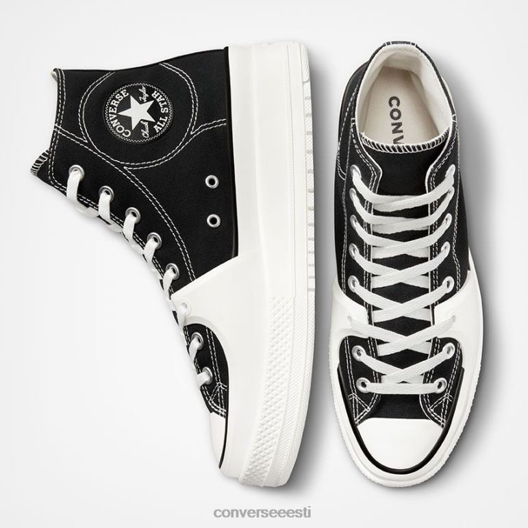 Converse chuck taylor all star ehitada kõrge top naised F0Z8P164 jalatsid must/vintage valge/haigur
