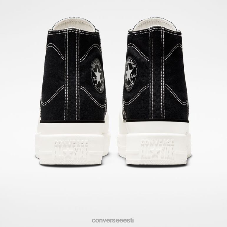 Converse chuck taylor all star ehitada kõrge top naised F0Z8P164 jalatsid must/vintage valge/haigur