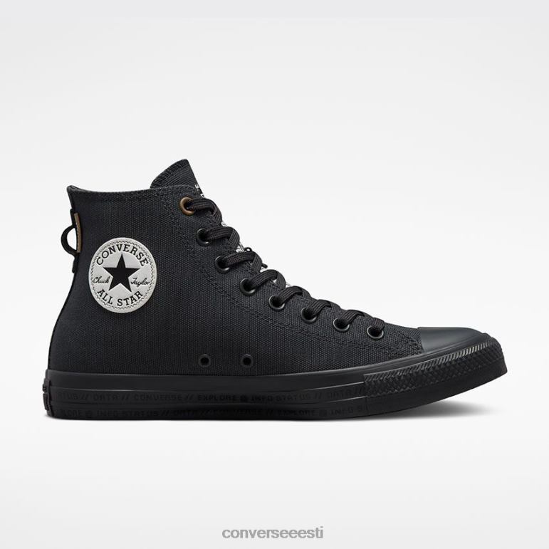 Converse chuck taylor all star globaalse logo kõrge top naised F0Z8P192 jalatsid tume suitsuhall/vintage valge