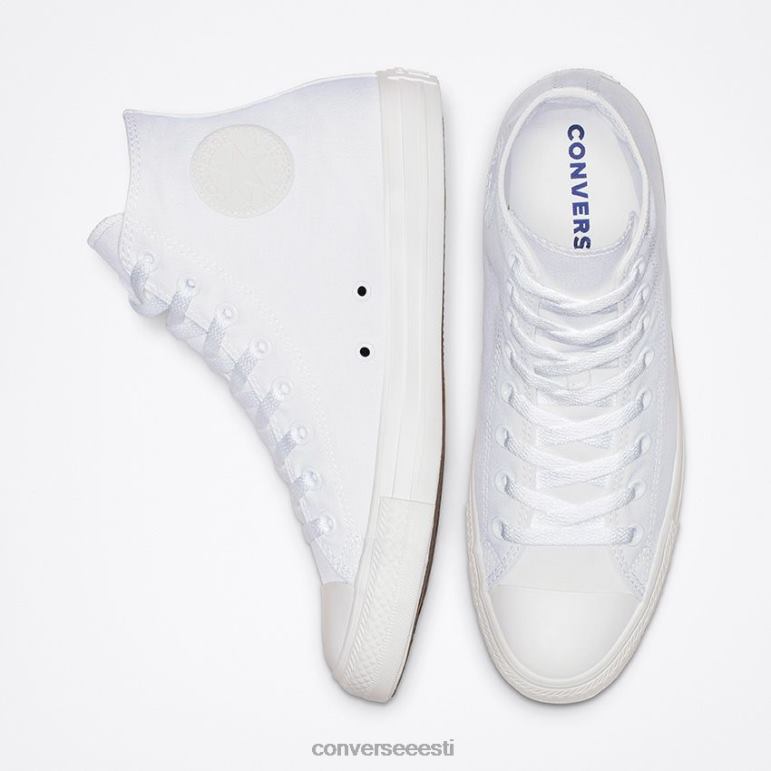 Converse chuck taylor all star high top naised F0Z8P81 jalatsid valge ühevärviline