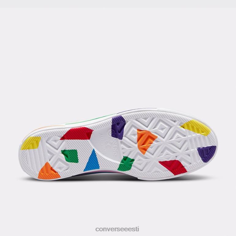 Converse chuck taylor all star lift pride kõrge top naised F0Z8P147 jalatsid valge/värskekollane/kurjassinine