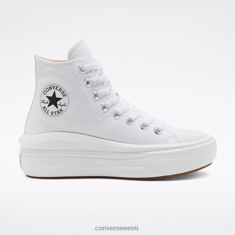 Converse chuck taylor all star liikuda kõrgel kohal naised F0Z8P254 jalatsid must/naturaalne elevandiluu/valge