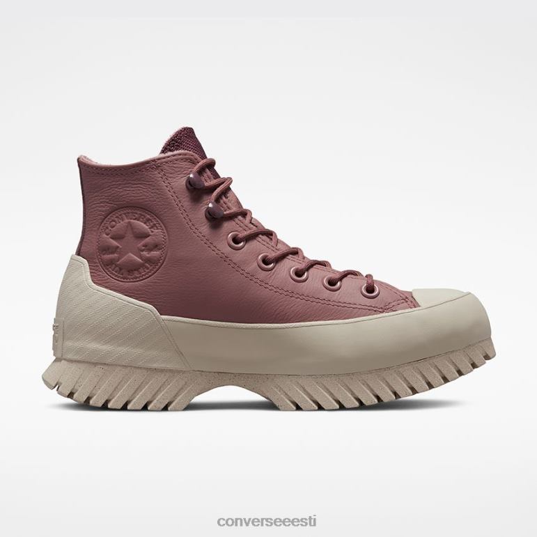 Converse chuck taylor all star lugged 2.0 counter kliima kõrge top naised F0Z8P186 jalatsid sadul / tume vein / papüürus