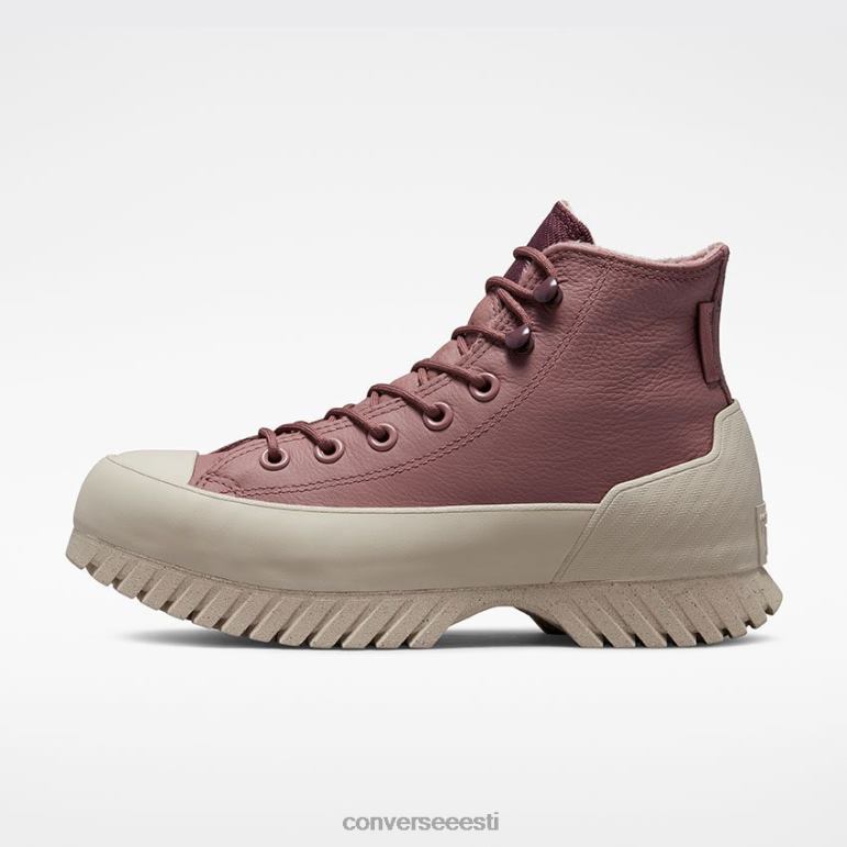 Converse chuck taylor all star lugged 2.0 counter kliima kõrge top naised F0Z8P186 jalatsid sadul / tume vein / papüürus