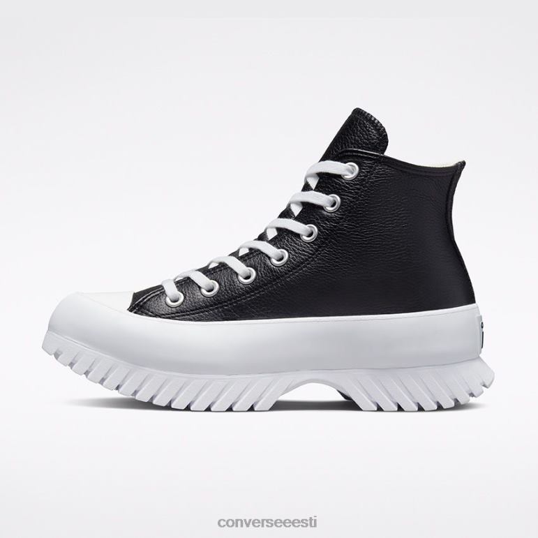 Converse chuck taylor all star lugged 2.0 nahast kõrge topp naised F0Z8P214 jalatsid must/hagar/valge