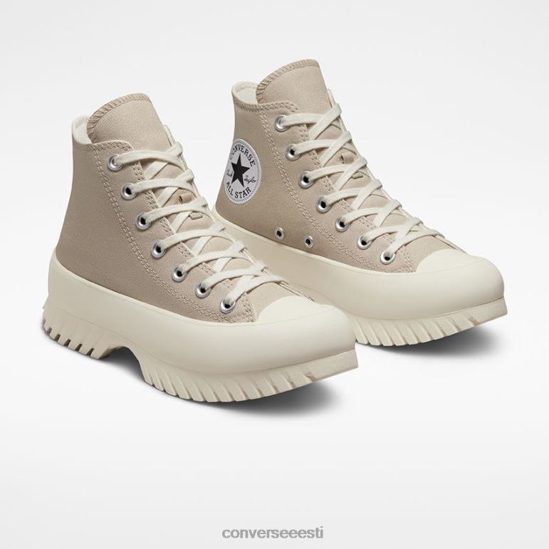 Converse chuck taylor all star lugged 2.0 platvorm hooajaline värviline kõrge top naised F0Z8P239 jalatsid rannakivi/haigur/must