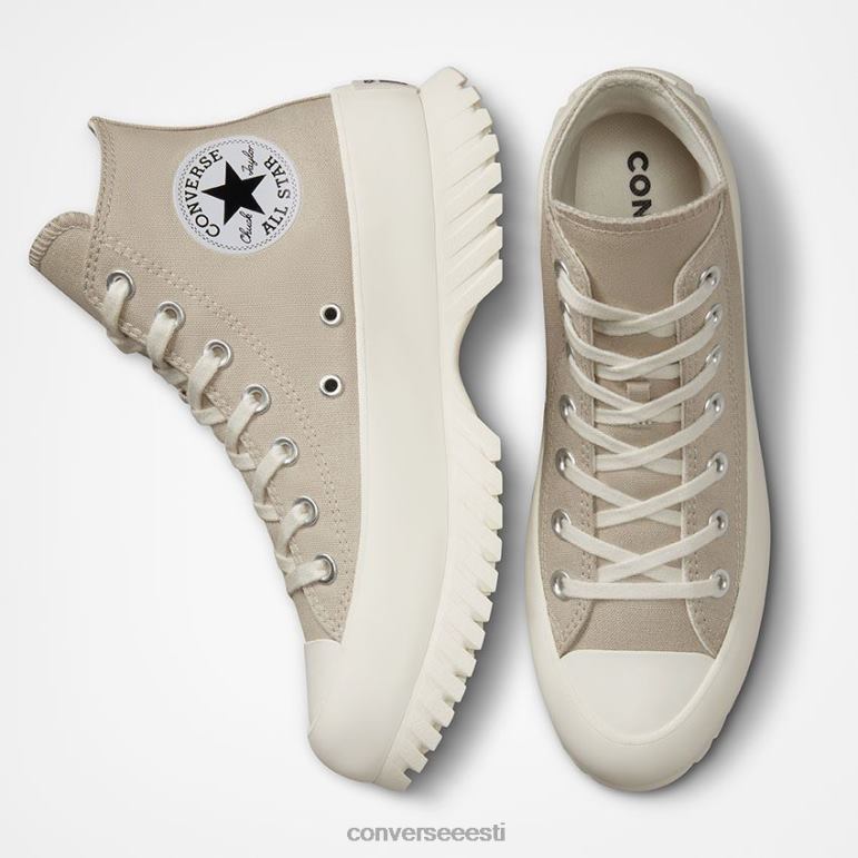 Converse chuck taylor all star lugged 2.0 platvorm hooajaline värviline kõrge top naised F0Z8P239 jalatsid rannakivi/haigur/must