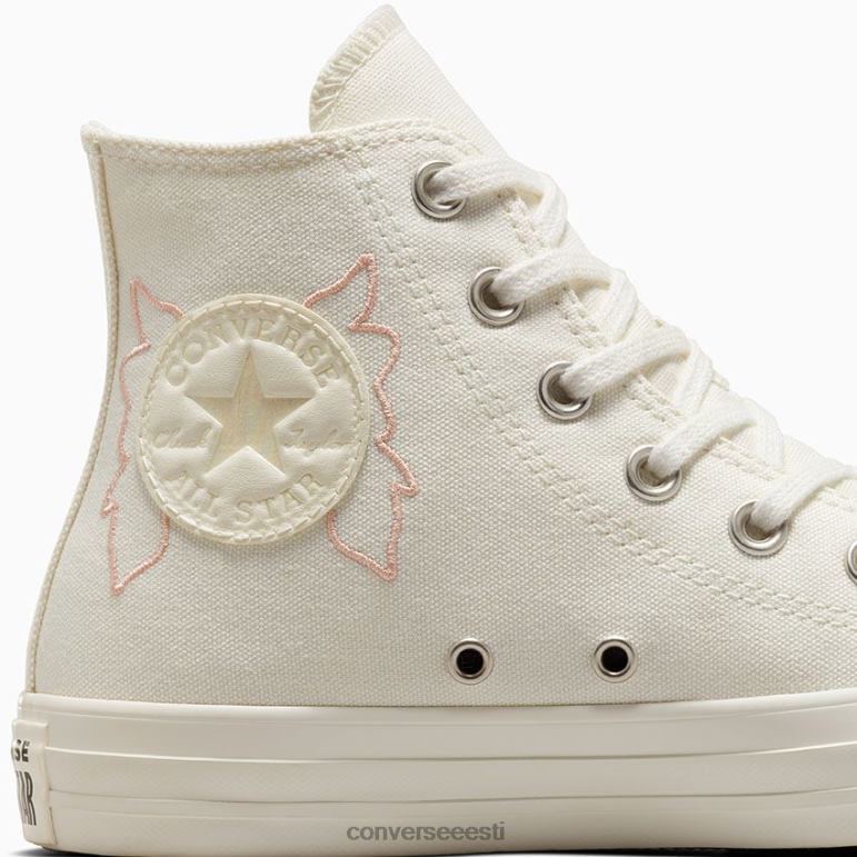 Converse chuck taylor all star lummatud aed kõrge top naised F0Z8P112 jalatsid aigrette/ametüst kahvatu