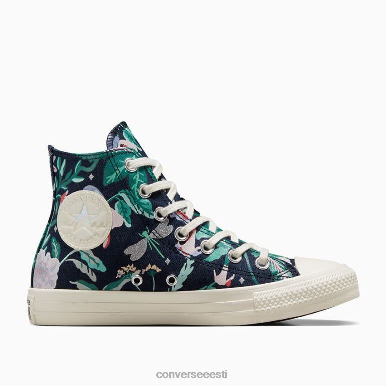 Converse chuck taylor all star lummatud aed kõrge top naised F0Z8P113 jalatsid obsidiaan/haigur