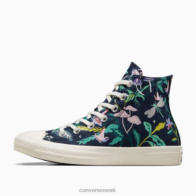 Converse chuck taylor all star lummatud aed kõrge top naised F0Z8P113 jalatsid obsidiaan/haigur