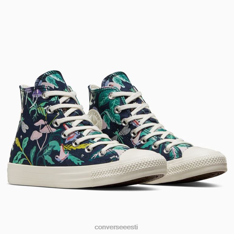 Converse chuck taylor all star lummatud aed kõrge top naised F0Z8P113 jalatsid obsidiaan/haigur
