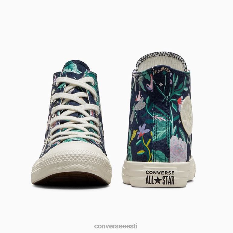 Converse chuck taylor all star lummatud aed kõrge top naised F0Z8P113 jalatsid obsidiaan/haigur