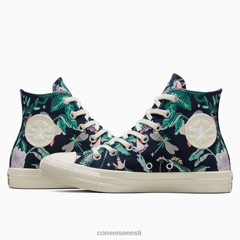 Converse chuck taylor all star lummatud aed kõrge top naised F0Z8P113 jalatsid obsidiaan/haigur