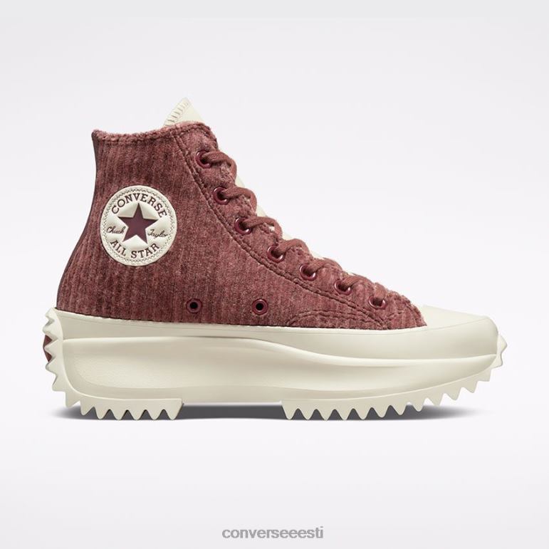 Converse jooks star matkaplatvorm triibuline koo kõrge topp naised F0Z8P182 jalatsid tume vein/sadul/haigur