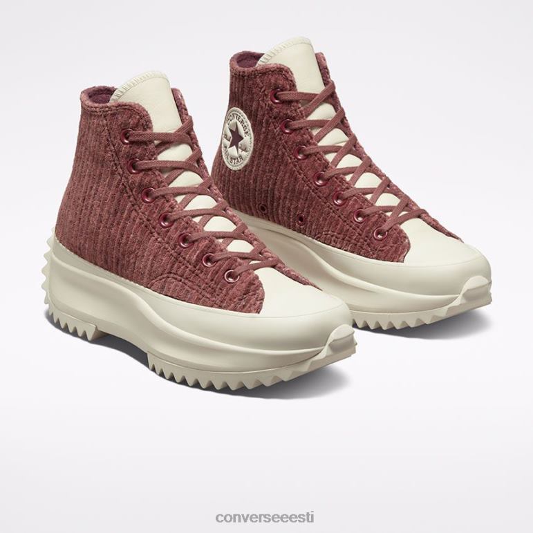 Converse jooks star matkaplatvorm triibuline koo kõrge topp naised F0Z8P182 jalatsid tume vein/sadul/haigur