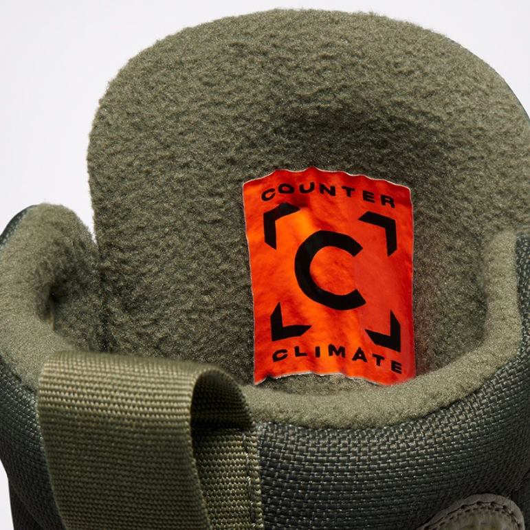 Converse külm termotuumasünteesi chuck taylor all star berkshire saapad kõrge top naised F0Z8P231 jalatsid must valge