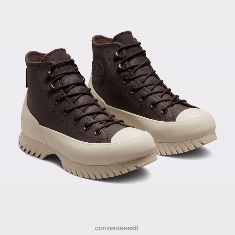 Converse külm termotuumasünteesi padrun taylor all star lugged talv 2.0 kõrge top naised F0Z8P208 jalatsid sametpruun/papüürus/valge