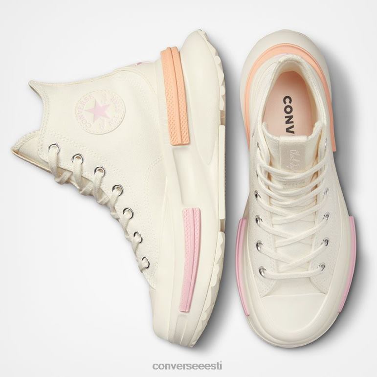 Converse run star legacy cx platvorm color candy high top naised F0Z8P157 jalatsid egret / jube korall / päikesetõusu roosa