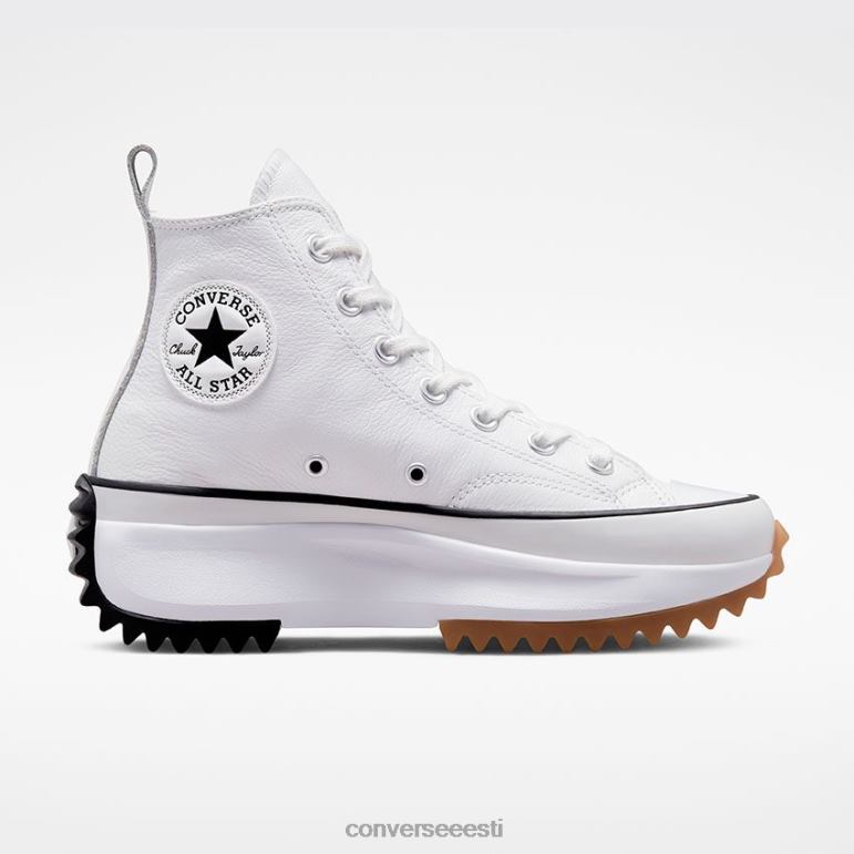 Converse run star matkaplatvorm vundamendinahast kõrge topp naised F0Z8P195 jalatsid valge/must/kumm