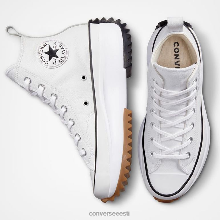 Converse run star matkaplatvorm vundamendinahast kõrge topp naised F0Z8P195 jalatsid valge/must/kumm