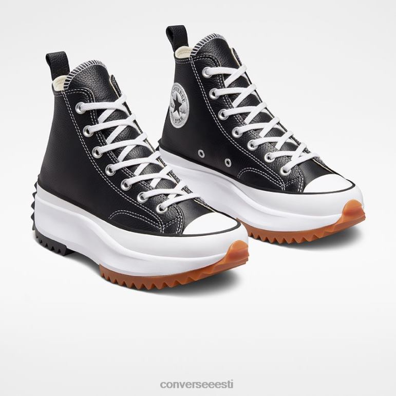 Converse run star matkaplatvorm vundamendinahast kõrge topp naised F0Z8P238 jalatsid must/valge/kumm