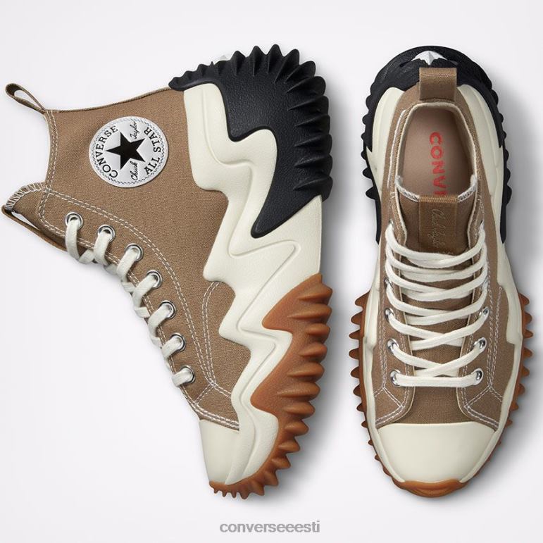 Converse run star motion platvorm hooajaline värv kõrge top naised F0Z8P200 jalatsid liivaluite/must/haigur