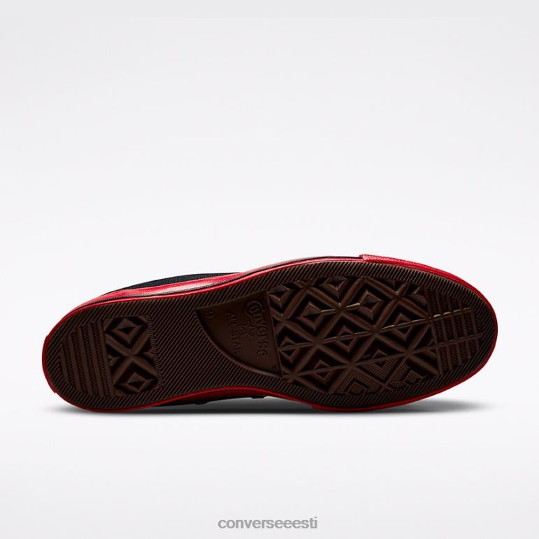 Converse x Comme des Garcons PLAY padrun 70 kõrge ülaosa naised F0Z8P236 jalatsid must/punane/haigur