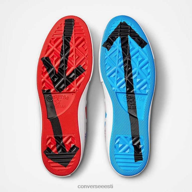 Converse x Patta x Experimental Jetset padrun 70 kõrge ülaosa naised F0Z8P197 jalatsid valge/leekivpunane/diivasinine