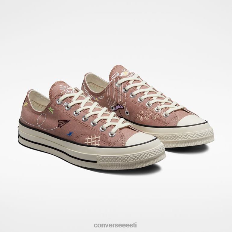 Converse Chuck 70 tikandiga madal ülaosa naised F0Z8P33 jalatsid põlenud oranž/haigur/must