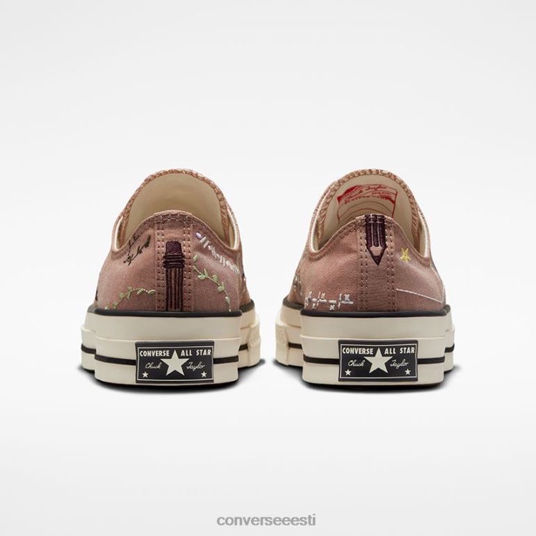 Converse Chuck 70 tikandiga madal ülaosa naised F0Z8P33 jalatsid põlenud oranž/haigur/must