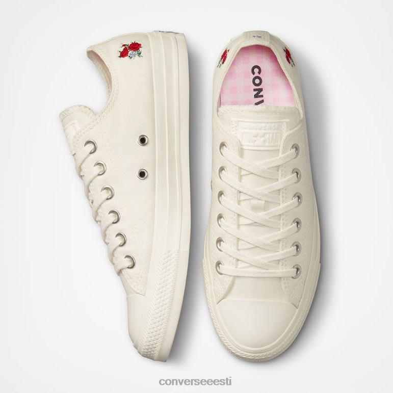 Converse Chuck taylor all star tikitud lilleline madal topp naised F0Z8P37 jalatsid haigru/päikesetõusu roosa