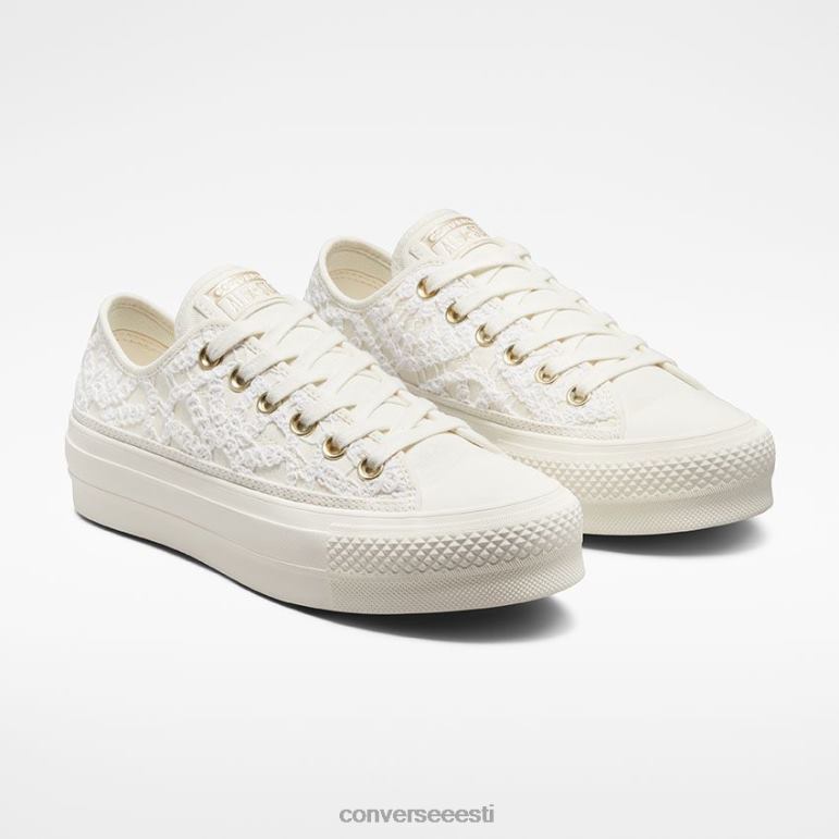 Converse chuck taylor all star lift platvorm daisy cord madal ülaosa naised F0Z8P27 jalatsid valge/haigur