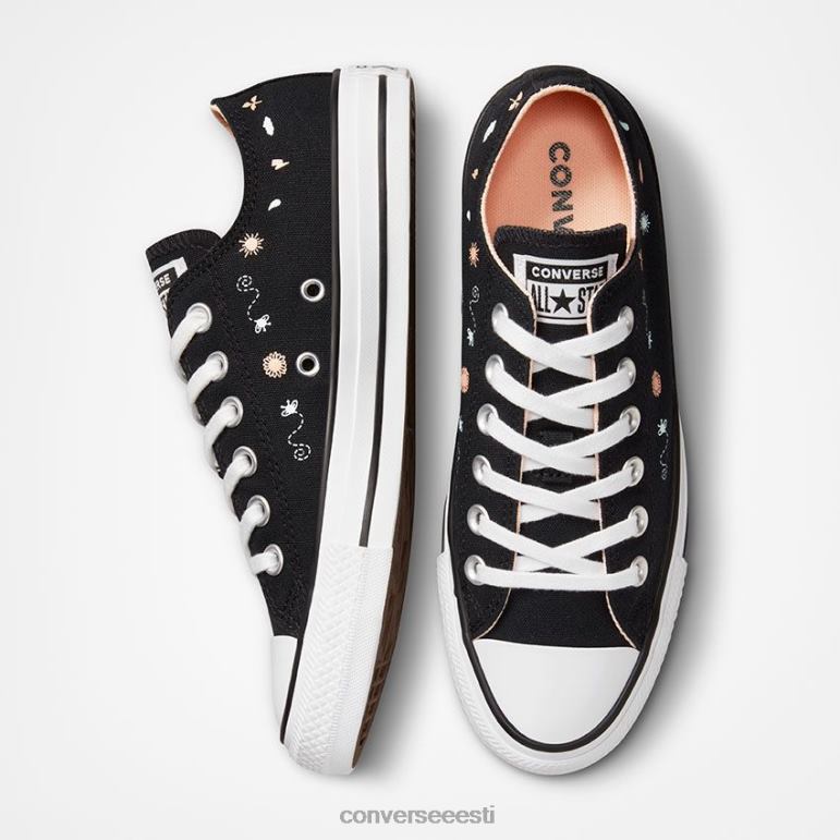 Converse chuck taylor all star lilltikandid madal top naised F0Z8P32 jalatsid must / jube korall / valge