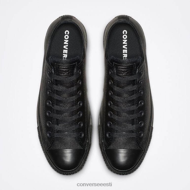 Converse chuck taylor all star nahast madal top naised F0Z8P74 jalatsid must ühevärviline