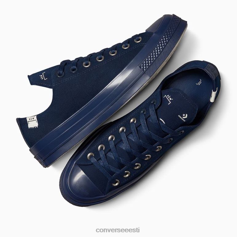 Converse x A-COLD-WALL padrun 70 madal ülaosa naised F0Z8P30 jalatsid tume safiir/hõbekask