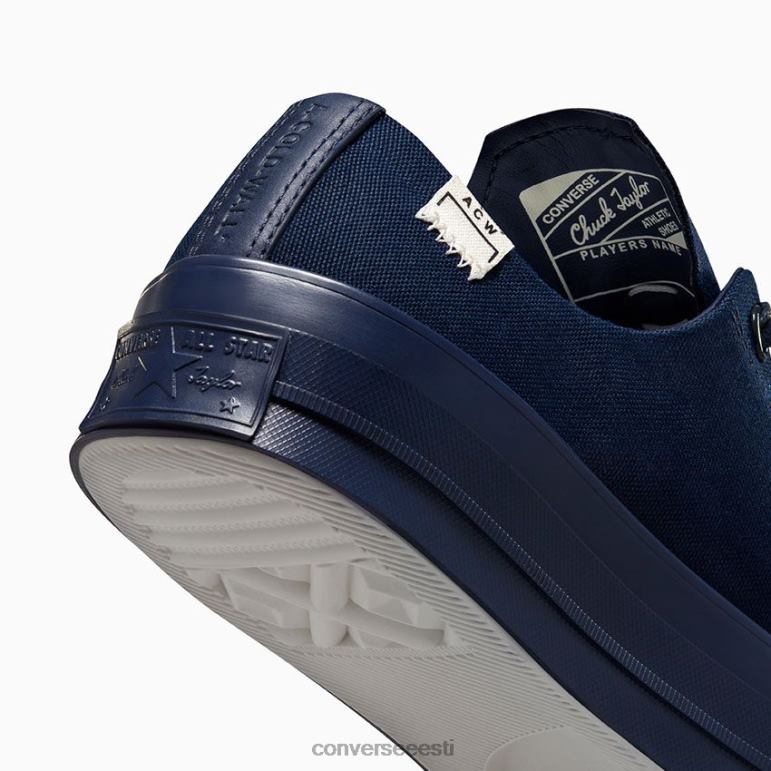 Converse x A-COLD-WALL padrun 70 madal ülaosa naised F0Z8P30 jalatsid tume safiir/hõbekask