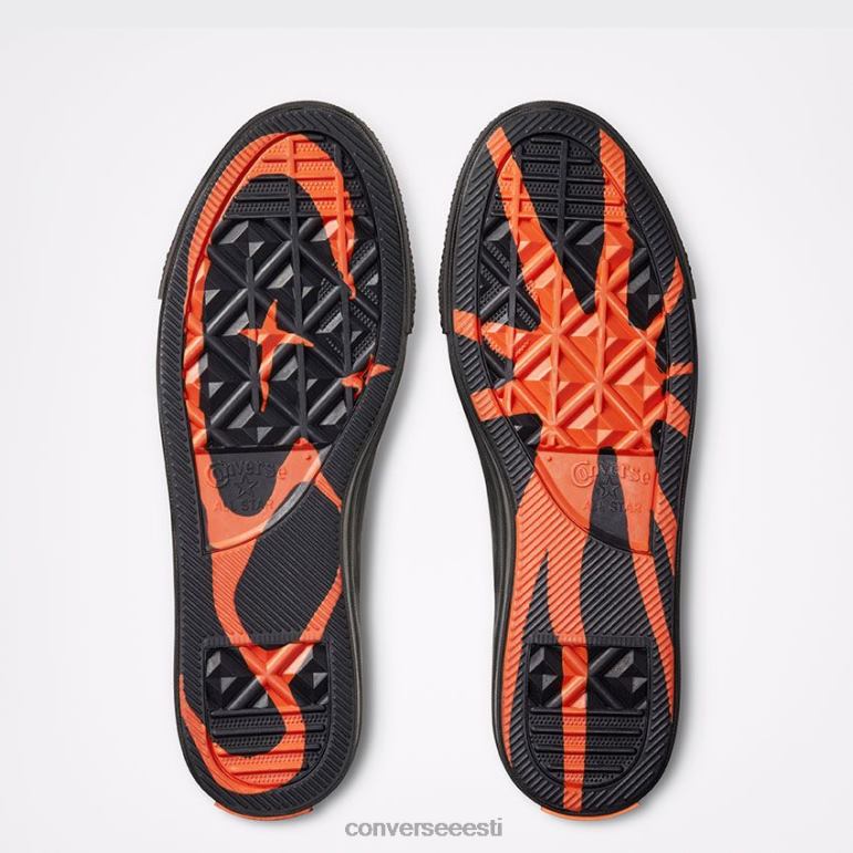 Converse x Come Tees One Star madal ülaosa naised F0Z8P48 jalatsid must oliiv/oranž tiiger/must