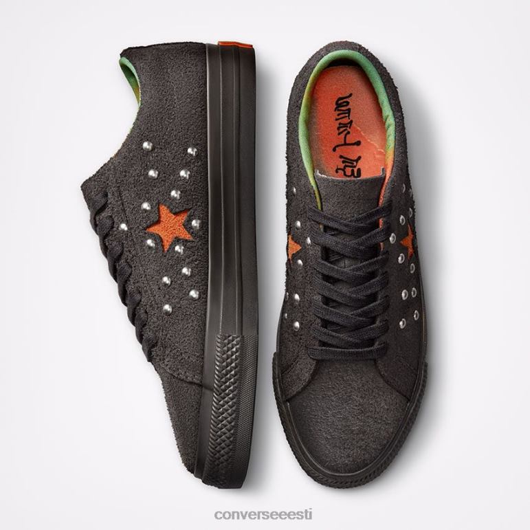 Converse x Come Tees One Star madal ülaosa naised F0Z8P48 jalatsid must oliiv/oranž tiiger/must