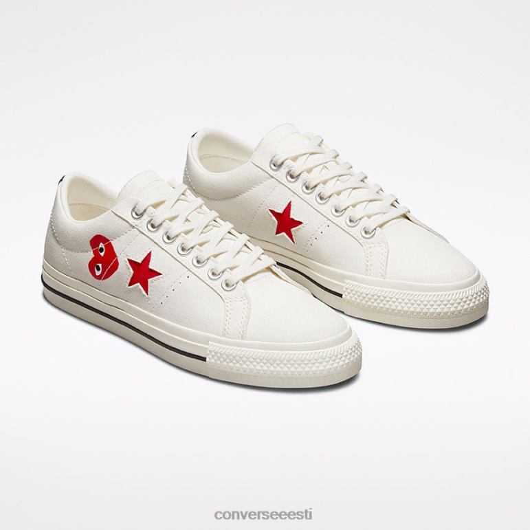 Converse x Comme des Garcons PLAY üks täht madal tipp naised F0Z8P50 jalatsid pilvetantsija/punane/valge