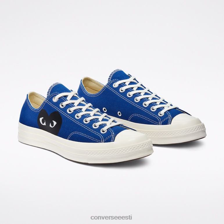 Converse x Comme des Garcons PLAY padrun 70 madal ülaosa naised F0Z8P43 jalatsid terashall/haigur/must