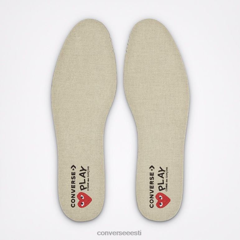 Converse x Comme des Garcons PLAY padrun 70 madal ülaosa naised F0Z8P43 jalatsid terashall/haigur/must