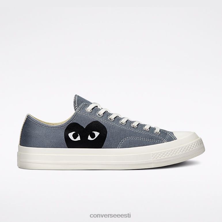 Converse x Comme des Garcons PLAY padrun 70 madal ülaosa naised F0Z8P43 jalatsid terashall/haigur/must