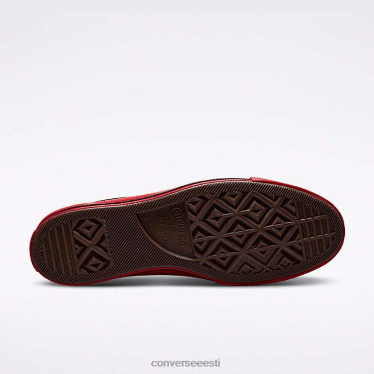 Converse x Comme des Garcons PLAY padrun 70 madal ülaosa naised F0Z8P57 jalatsid must/punane/haigur